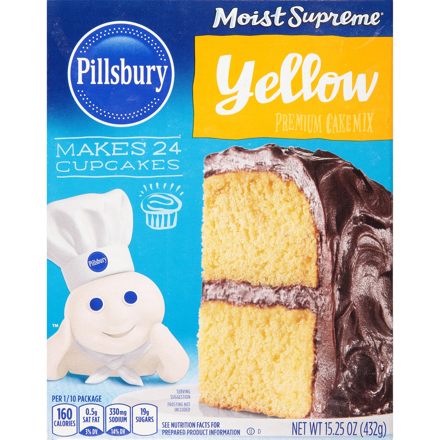 Pillsbury Moist Supreme Premium Cake Mix, Yellow