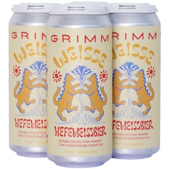 Grimm Weiss Hefeweissbier, Cans