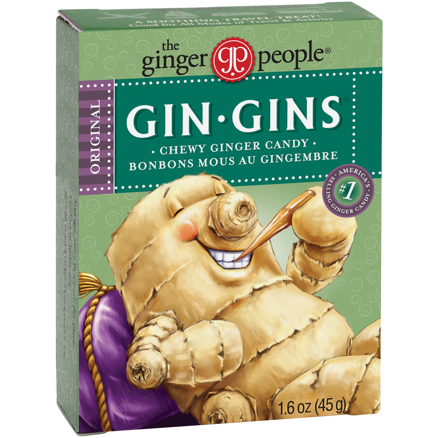 The Ginger People Gin Gins Ginger Chews, Original