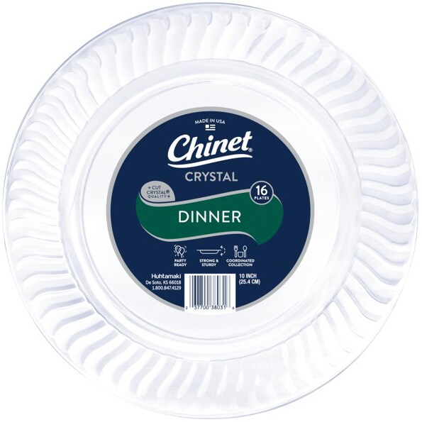 Chinet Crystal Dinner Plates