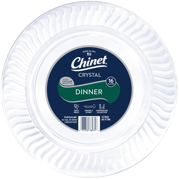 Chinet Crystal Dinner Plates