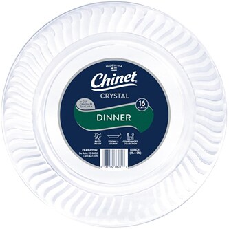 Chinet Crystal Dinner Plates
