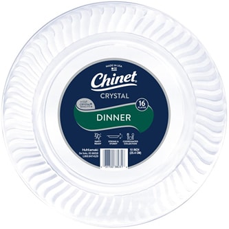 Chinet Crystal Dinner Plates