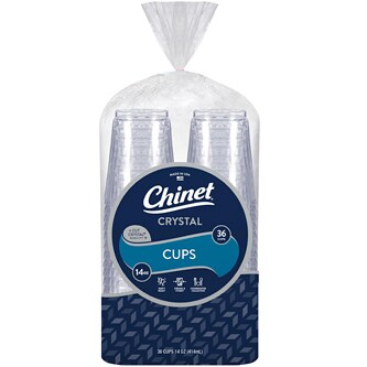 Chinet Crystal Cups