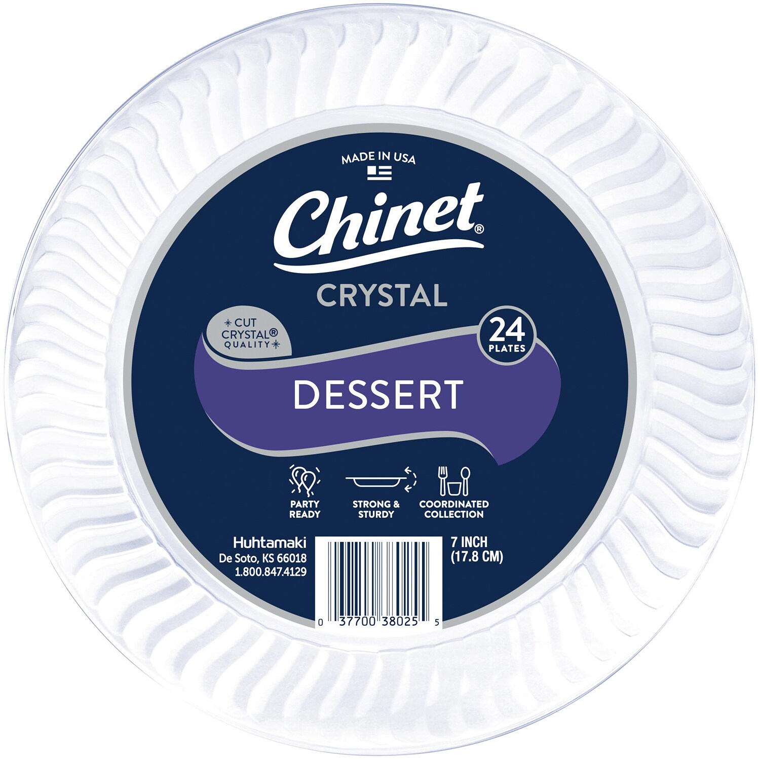 Chinet Crystal Dessert Plates