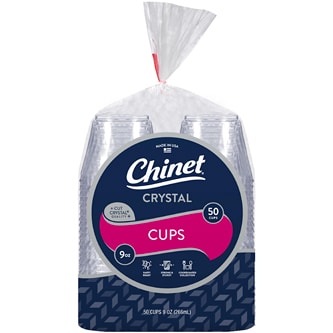 Chinet Crystal Cups