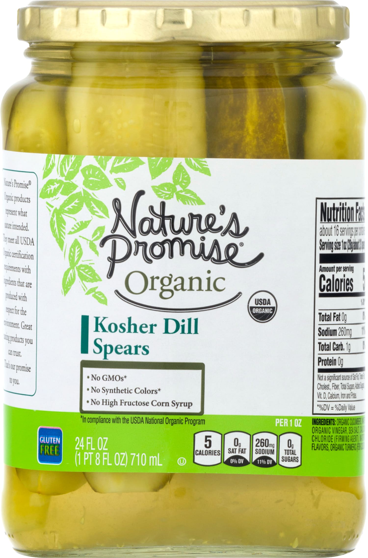 Nature's Promise Organic Kosher Dill Pickle Spears