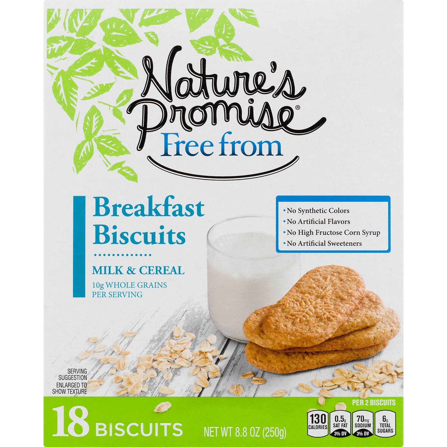 Nature's Promise Breakfast Biscuits, Milk & Cereal