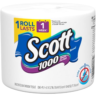 Scott 1-Ply Bathroom Tissue