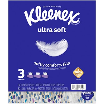 Kleenex 3-Ply Ultra Soft Facial Tissues
