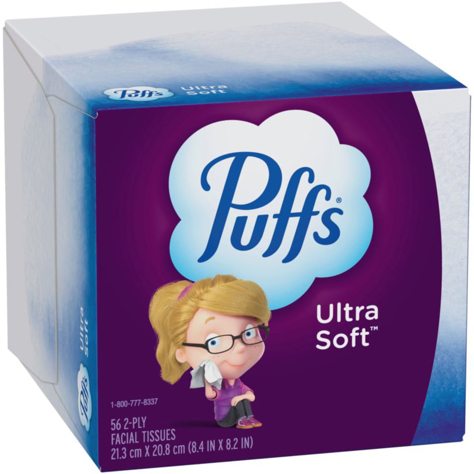 Puffs Ultra Soft 2-Ply Facial Tissues