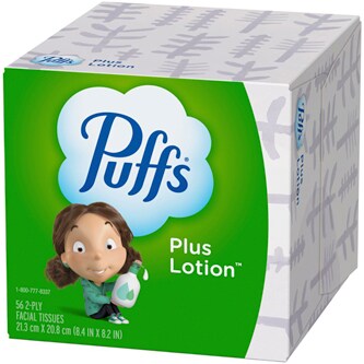 Puffs Plus Lotion 2-Ply Facial Tissues