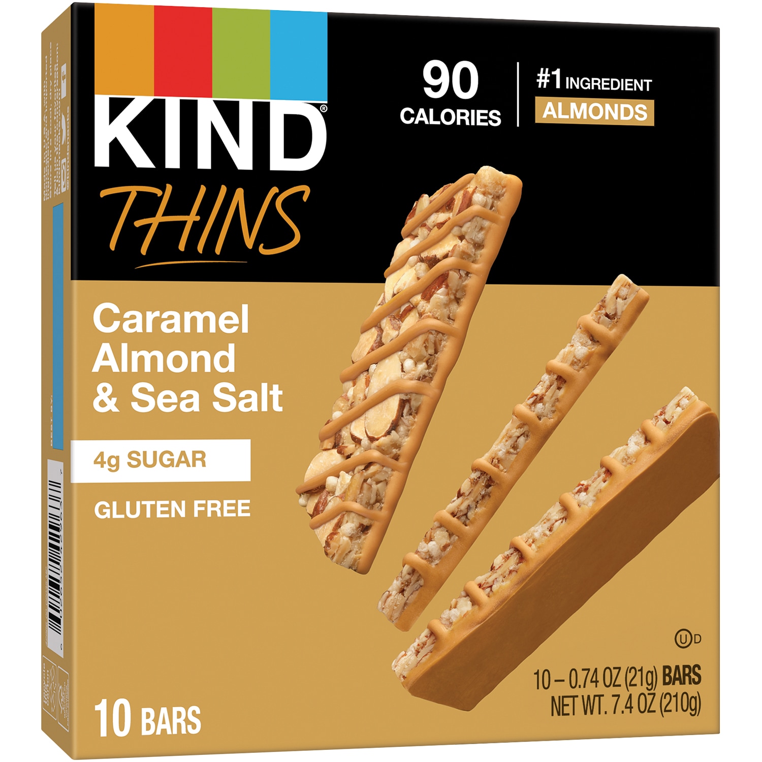 KIND Thins Gluten Free Bars, Caramel Almond & Sea Salt