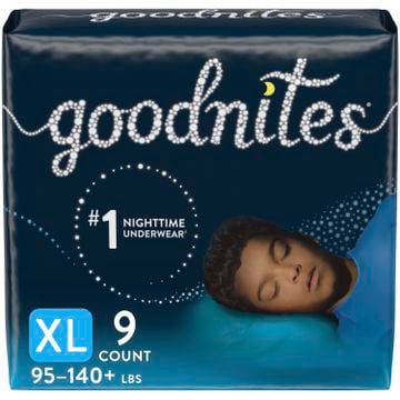 Huggies Goodnites NightTime Underwear, XL, Boys