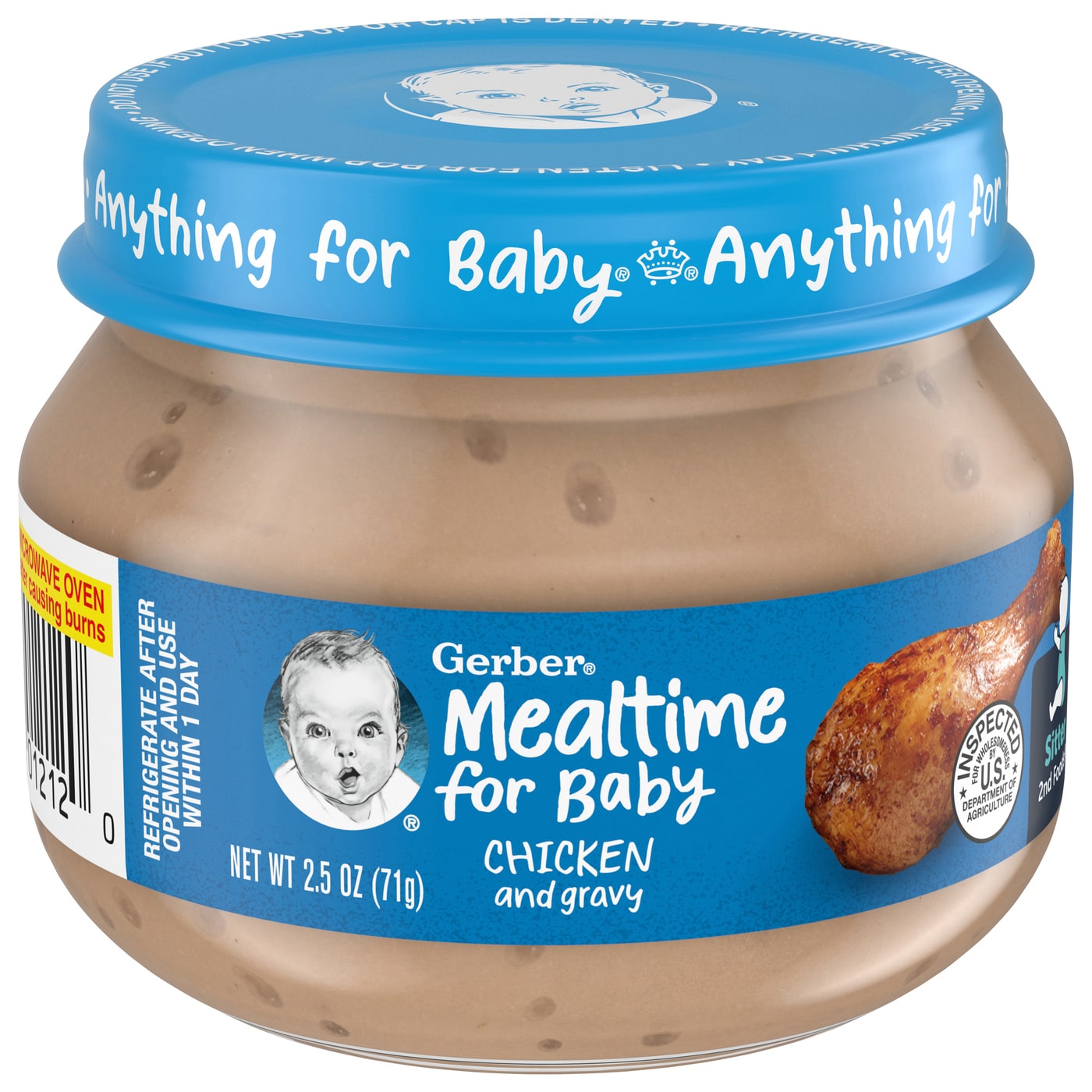 Gerber Mealtime for Baby 2nd Foods, Chicken and Gravy