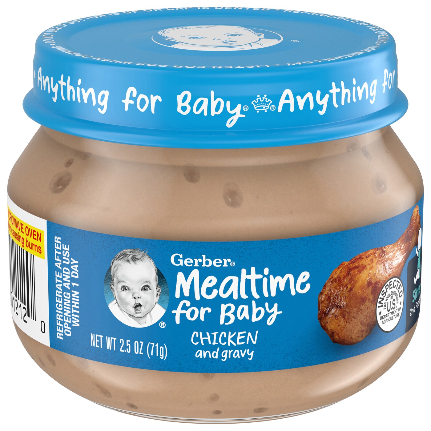 Gerber Mealtime for Baby 2nd Foods, Chicken and Gravy