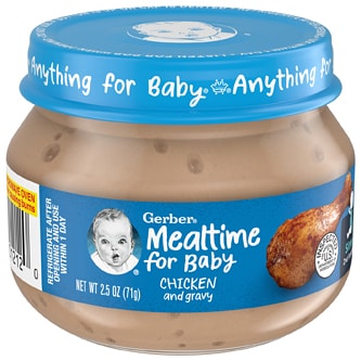 Gerber Mealtime for Baby 2nd Foods, Chicken and Gravy