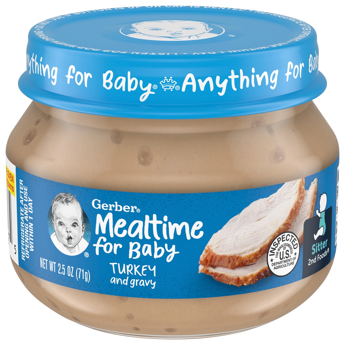 Gerber Mealtime for Baby 2nd Foods, Turkey and Gravy