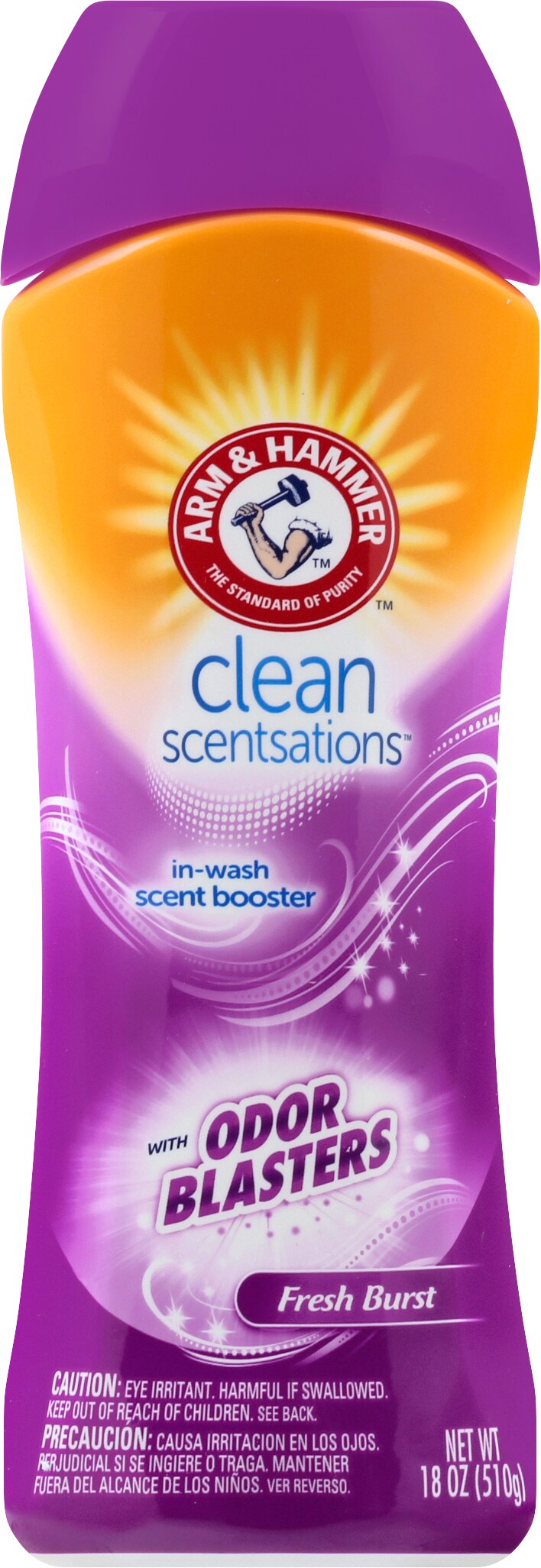 Arm & Hammer Clean Sensations In-Wash Scent Booster with Odor Blasters, Fresh Burst