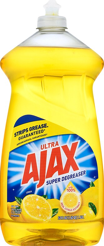 Ajax Ultra Degreaser Dish Liquid, Lemon
