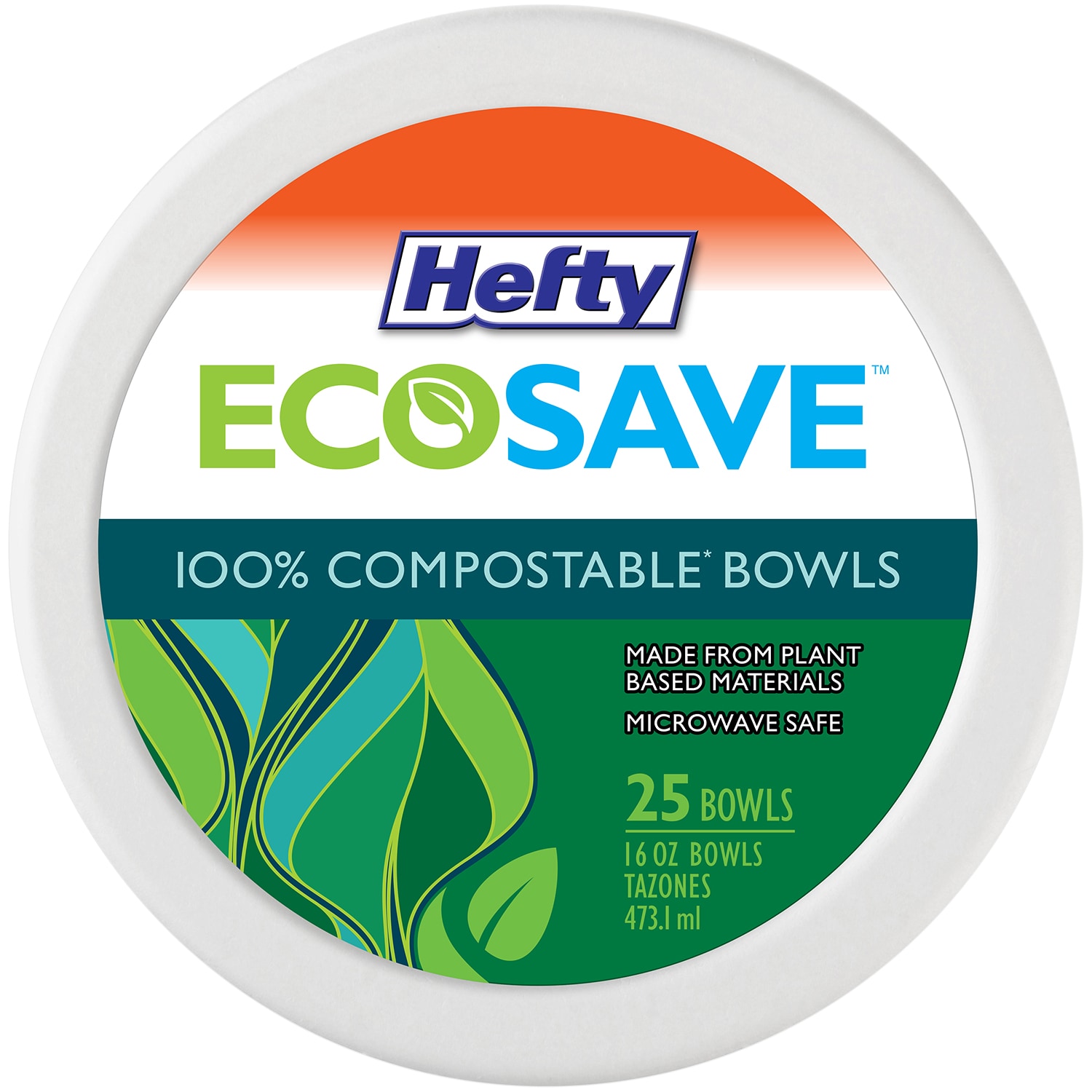 Hefty EcoSave 100% Compostable Bowls