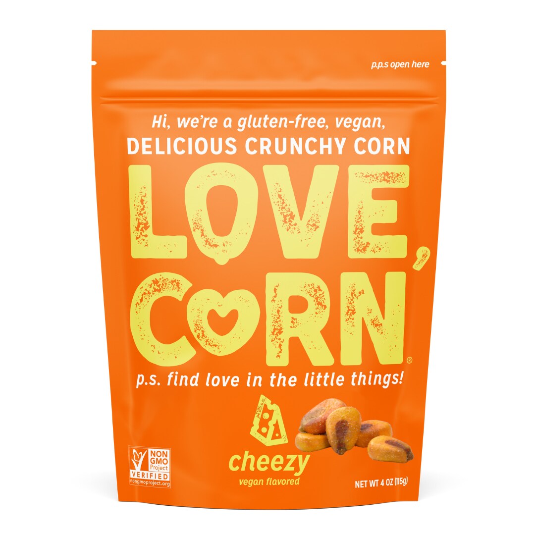 LOVE CORN Crunchy Corn, Cheezy