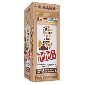 Perfect Bar Protein Bars, Dark Chocolate Chip Peanut Butter with Sea Salt