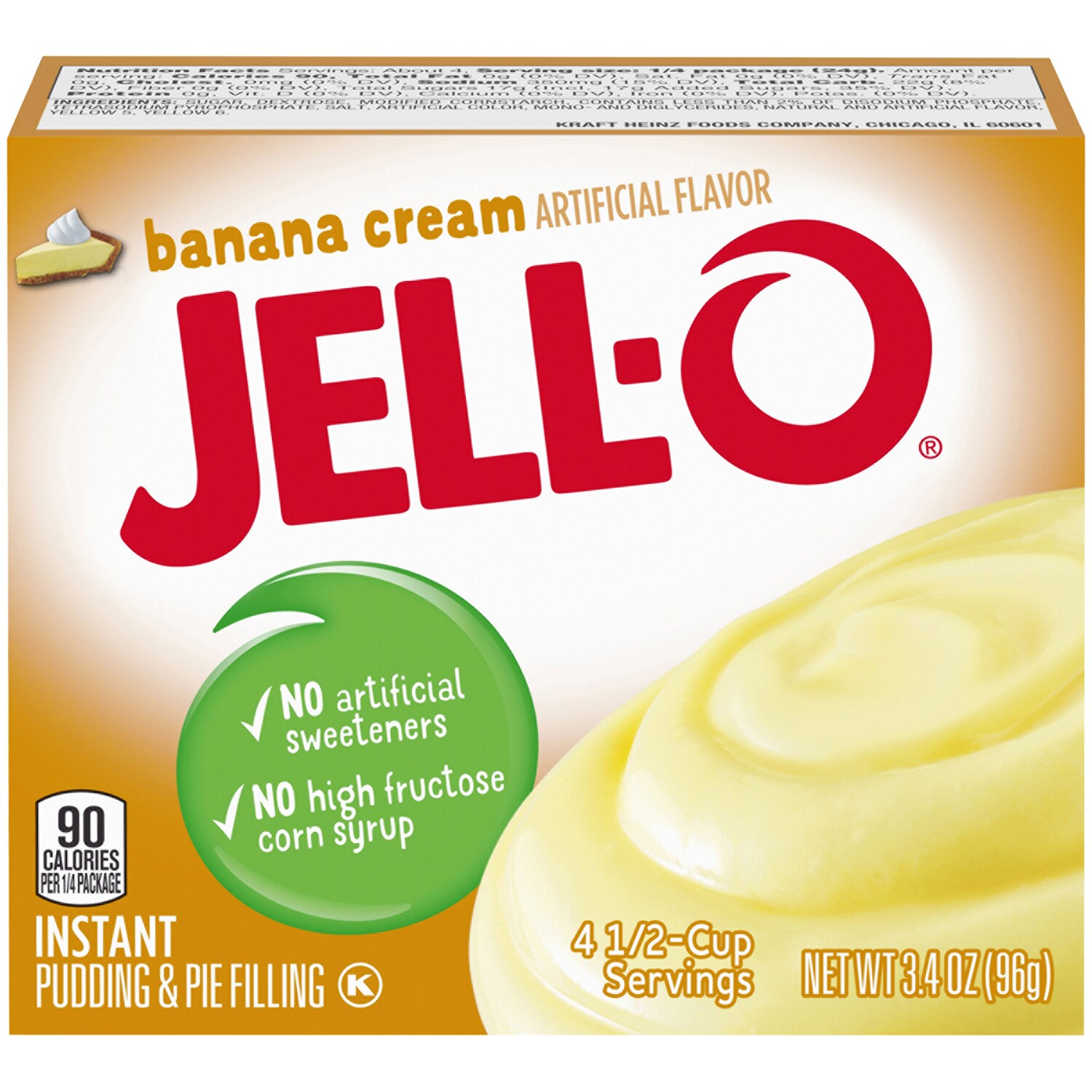 Jell-O Instant Pudding & Pie Filling, Banana Cream
