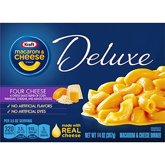 Kraft Deluxe Macaroni and Cheese Dinner, Four Cheese