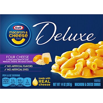 Kraft Deluxe Macaroni and Cheese Dinner, Four Cheese