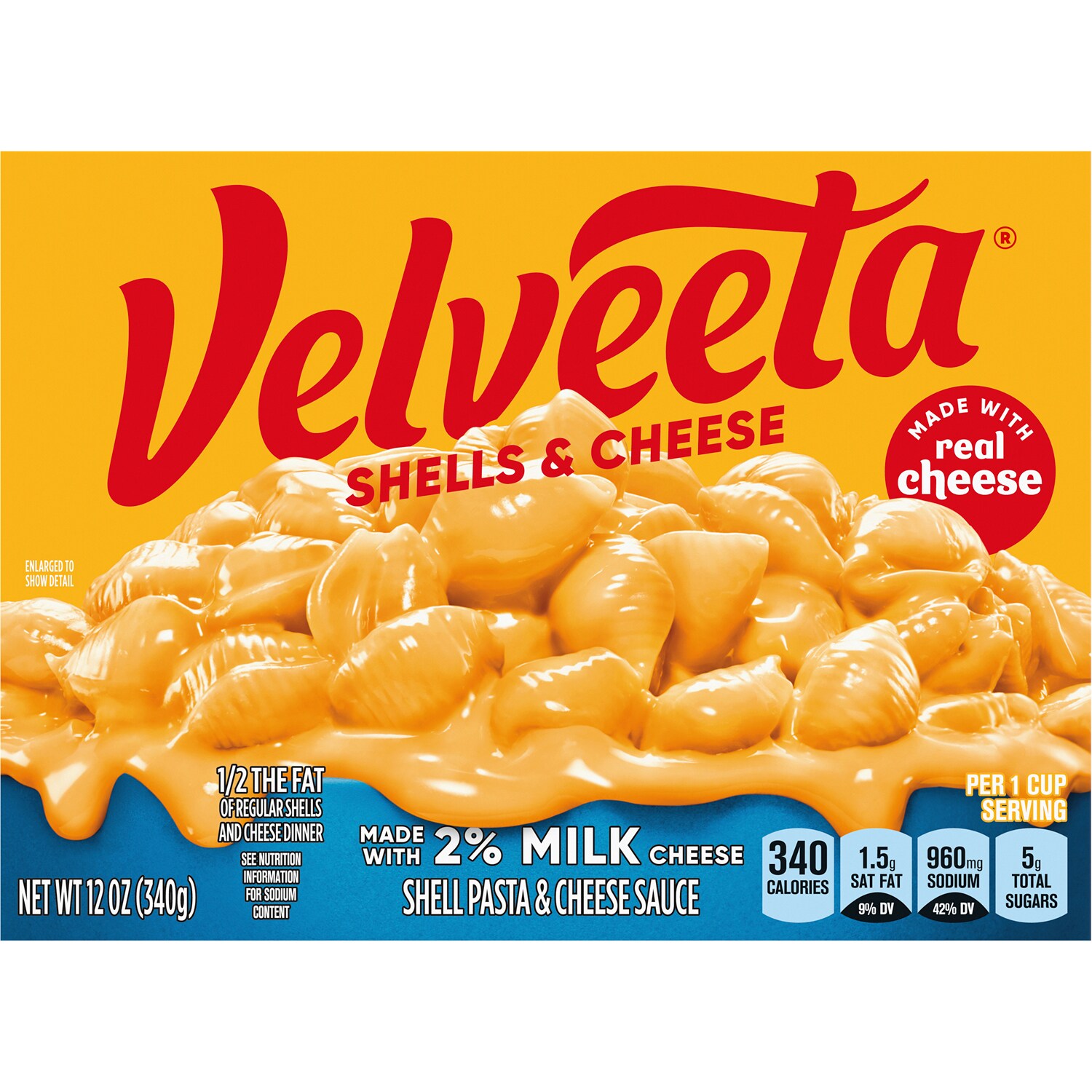 Kraft Velveeta Shells and Cheese with 2% Milk 