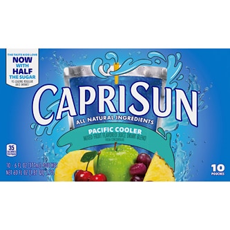 Capri Sun Juice Drink Blend, Pacific Cooler, Pouches