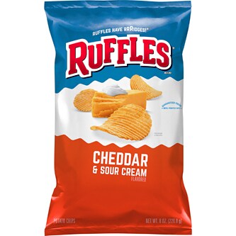 Ruffles Potato Chips, Cheddar & Sour Cream