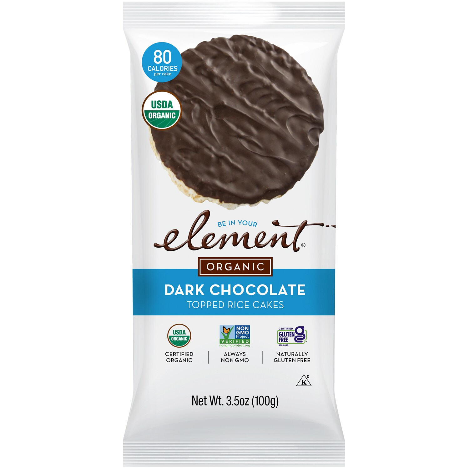 Element Organic Rice Cakes, Dark Chocolate