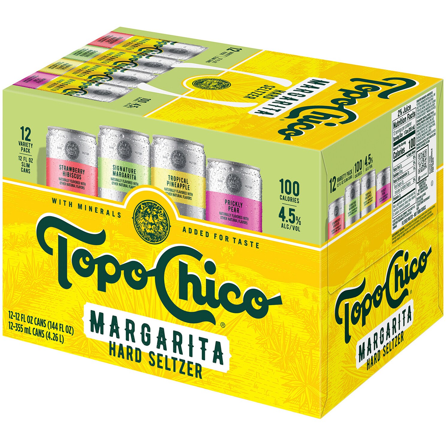 Topo Chico Hard Seltzer Margarita Variety Pack, Cans