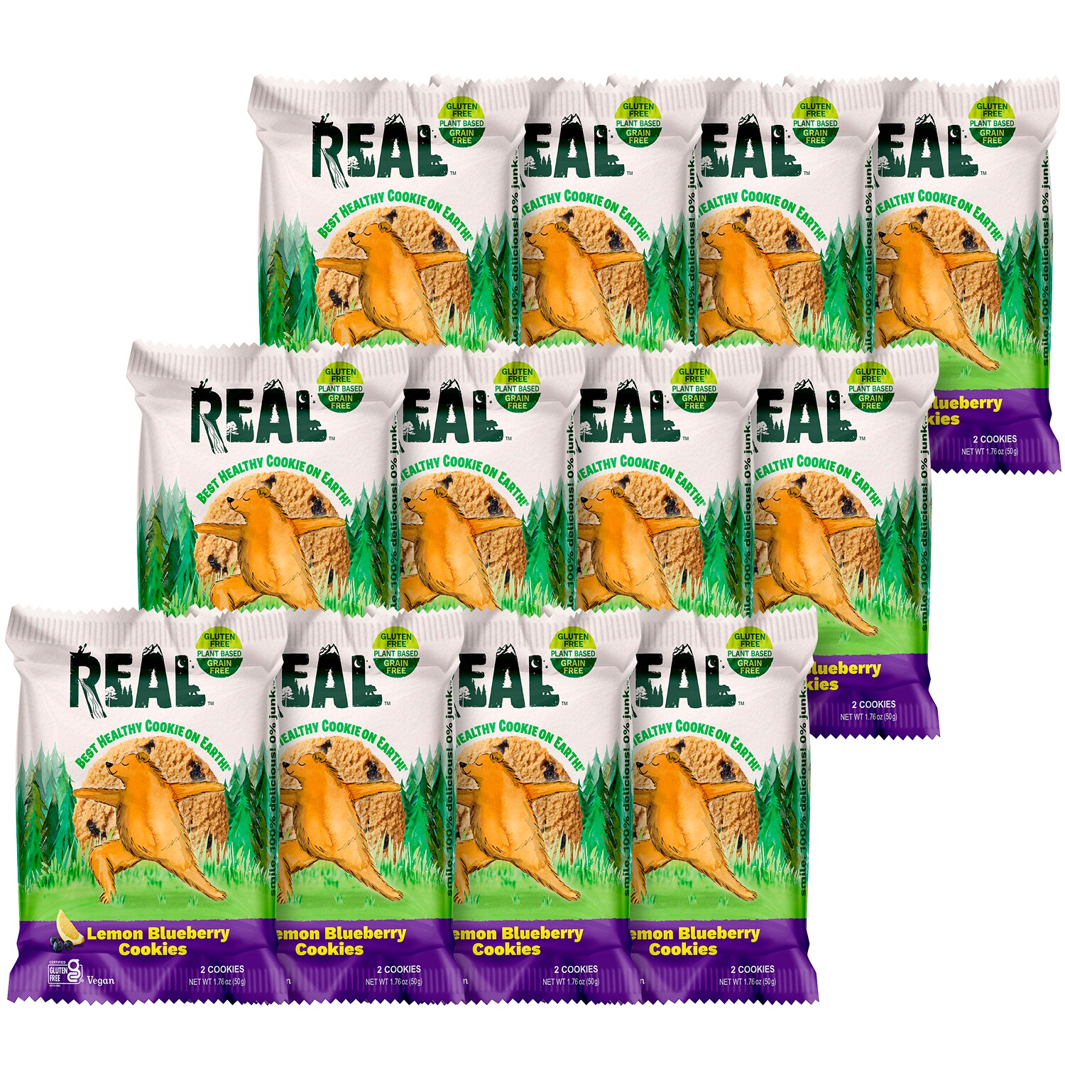 REAL Cookies, Lemon Blueberry