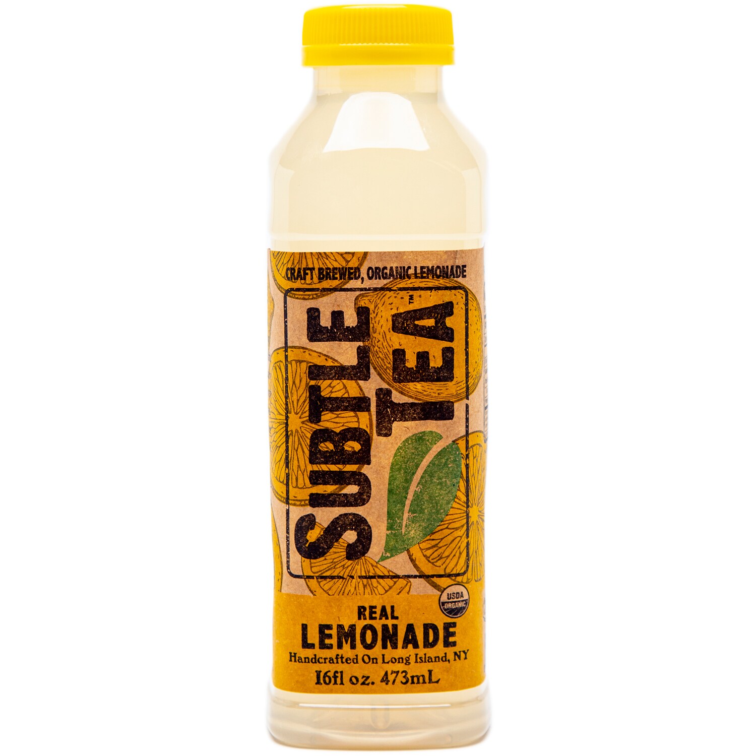Subtle Tea Craft Brewed Organic Lemonade, Plastic Bottle