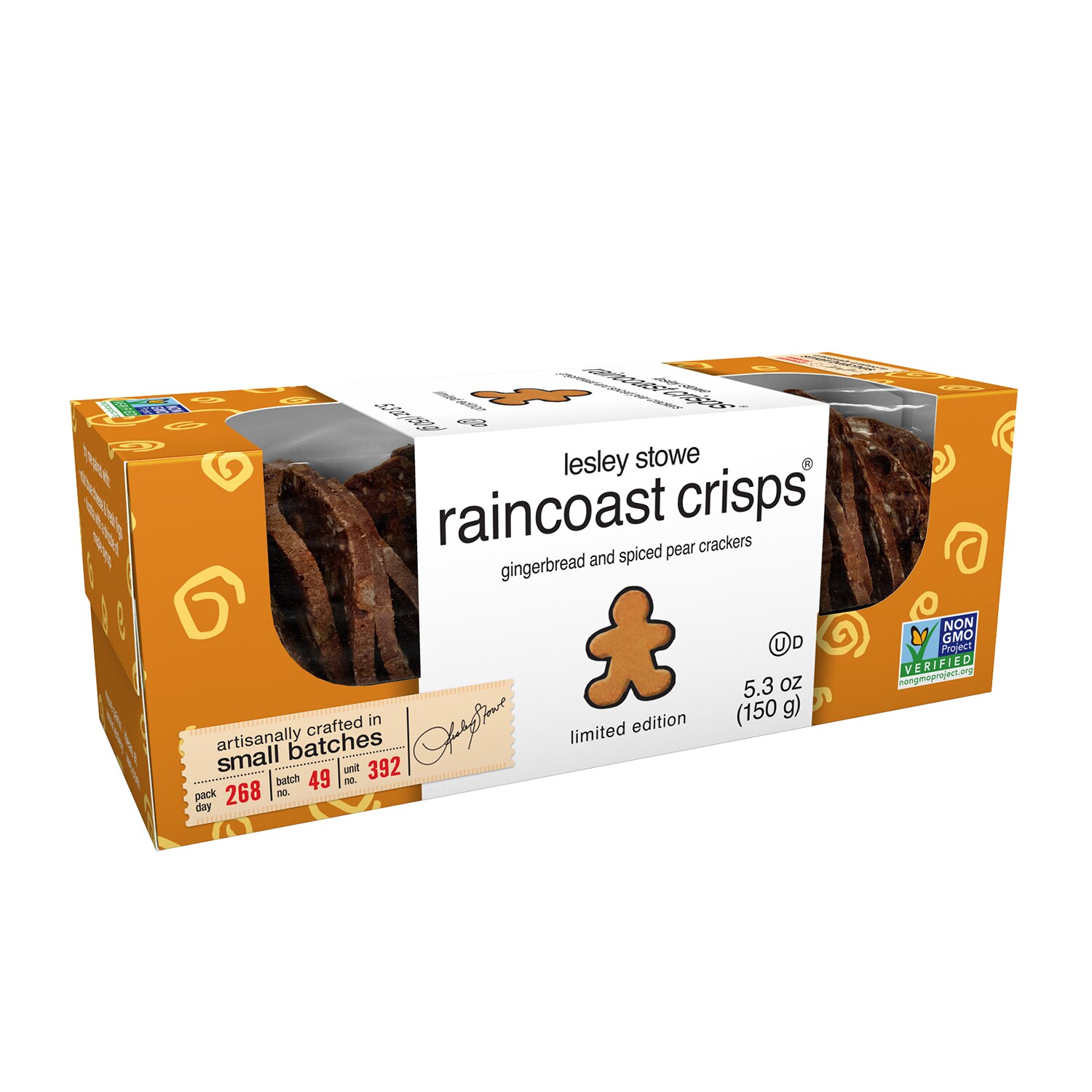 Lesley Stowe Raincoast Crisps, Gingerbread and Spiced Pear