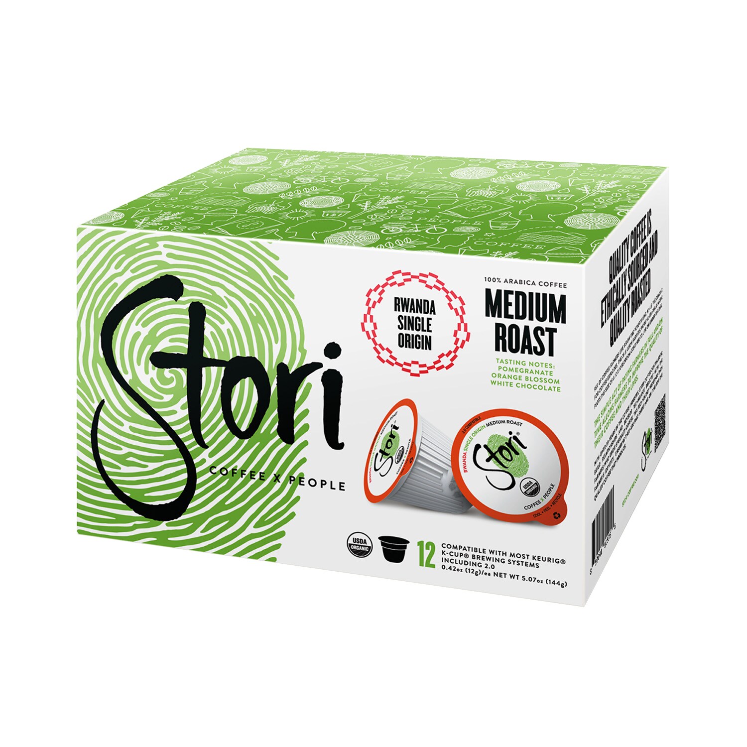 Stori Coffee Rwanda Organic Single Origin, K-Cups