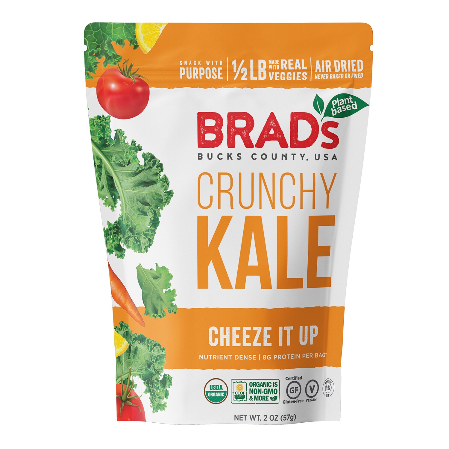 Brad's Crunchy Kale, Cheeze It Up