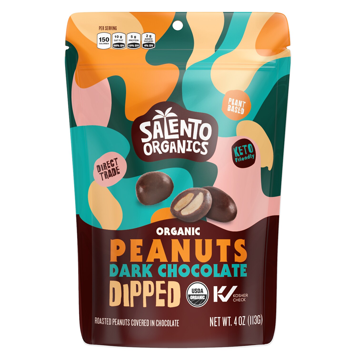 Salento Provisions Organic Dark Chocolate Dipped Peanuts