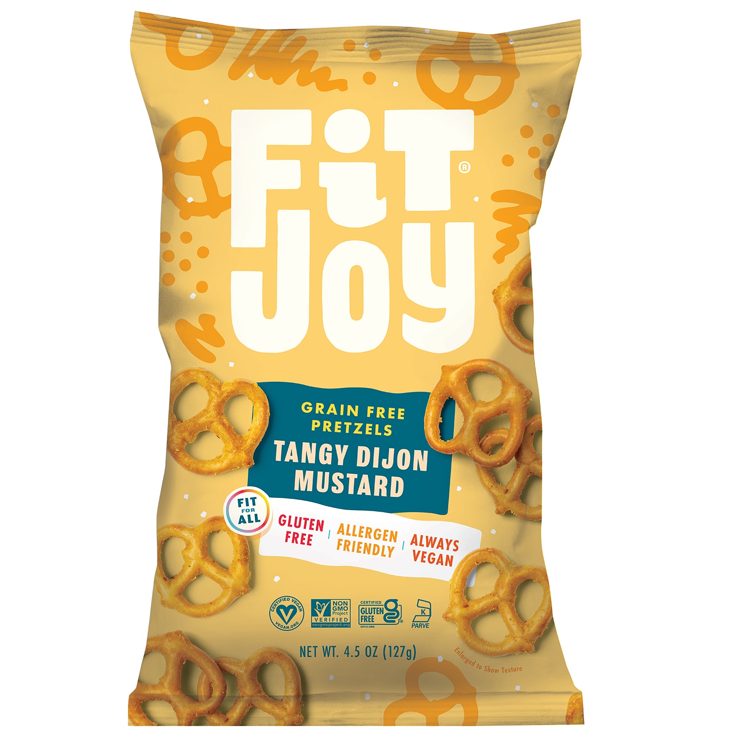 FitJoy Grain Free Pretzels, Tangy Dijon Mustard