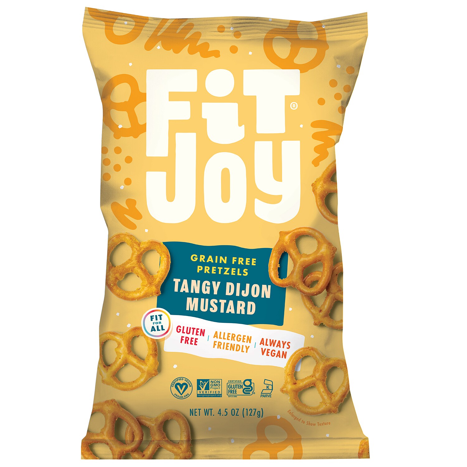 FitJoy Grain Free Pretzels, Tangy Dijon Mustard