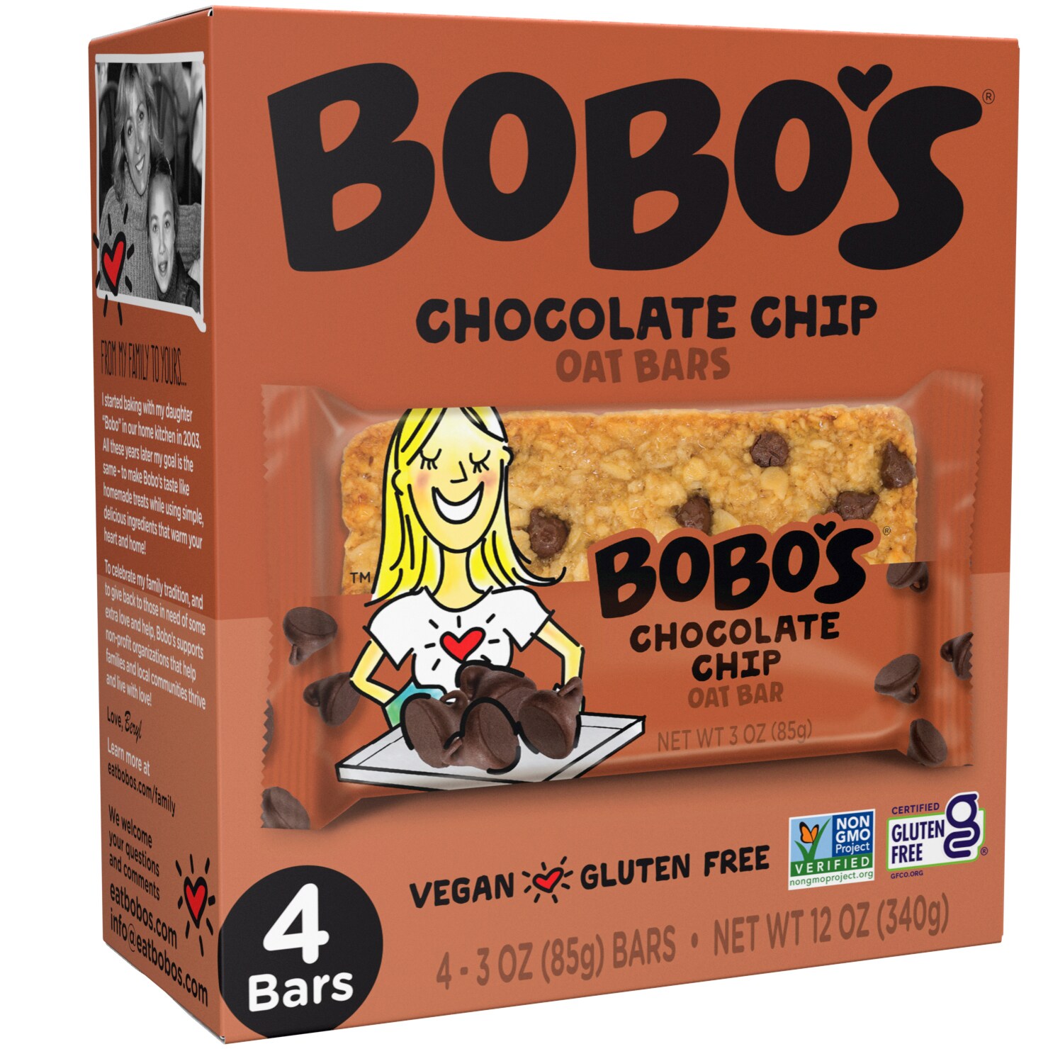 Bobo's Oat Bars, Chocolate Chip