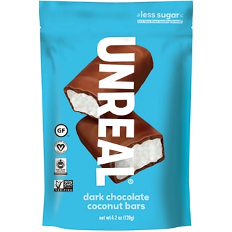 Unreal Coconut Bars, Dark Chocolate