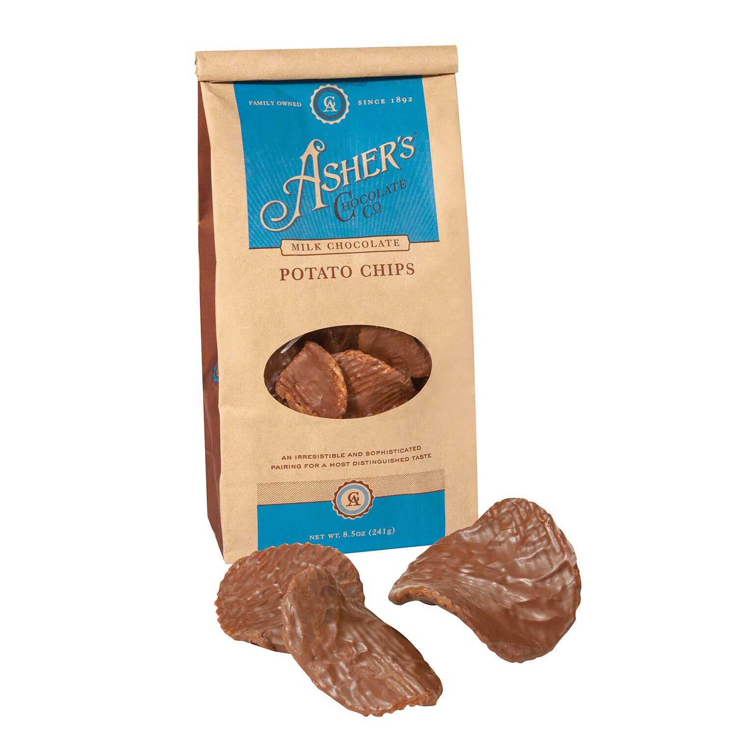Asher's Potato Chips, Milk Chocolate