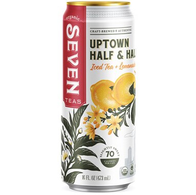 Seven Teas Organic Uptown Half & Half, Iced Tea + Lemonade, Can