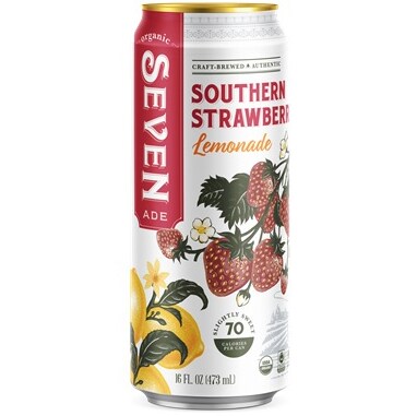 Seven Teas Organic Lemonade, Southern Strawberry, Can