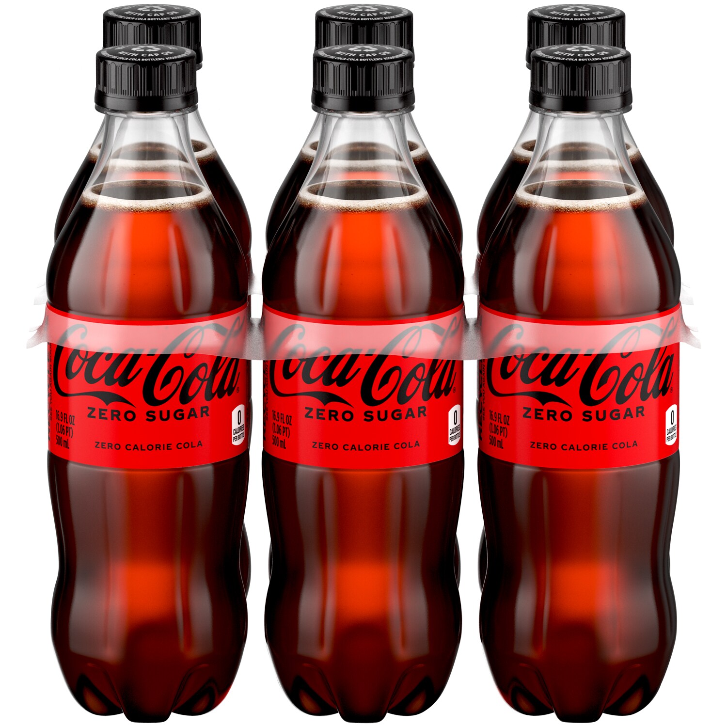 Coca-Cola Zero Sugar Cola, Plastic Bottles