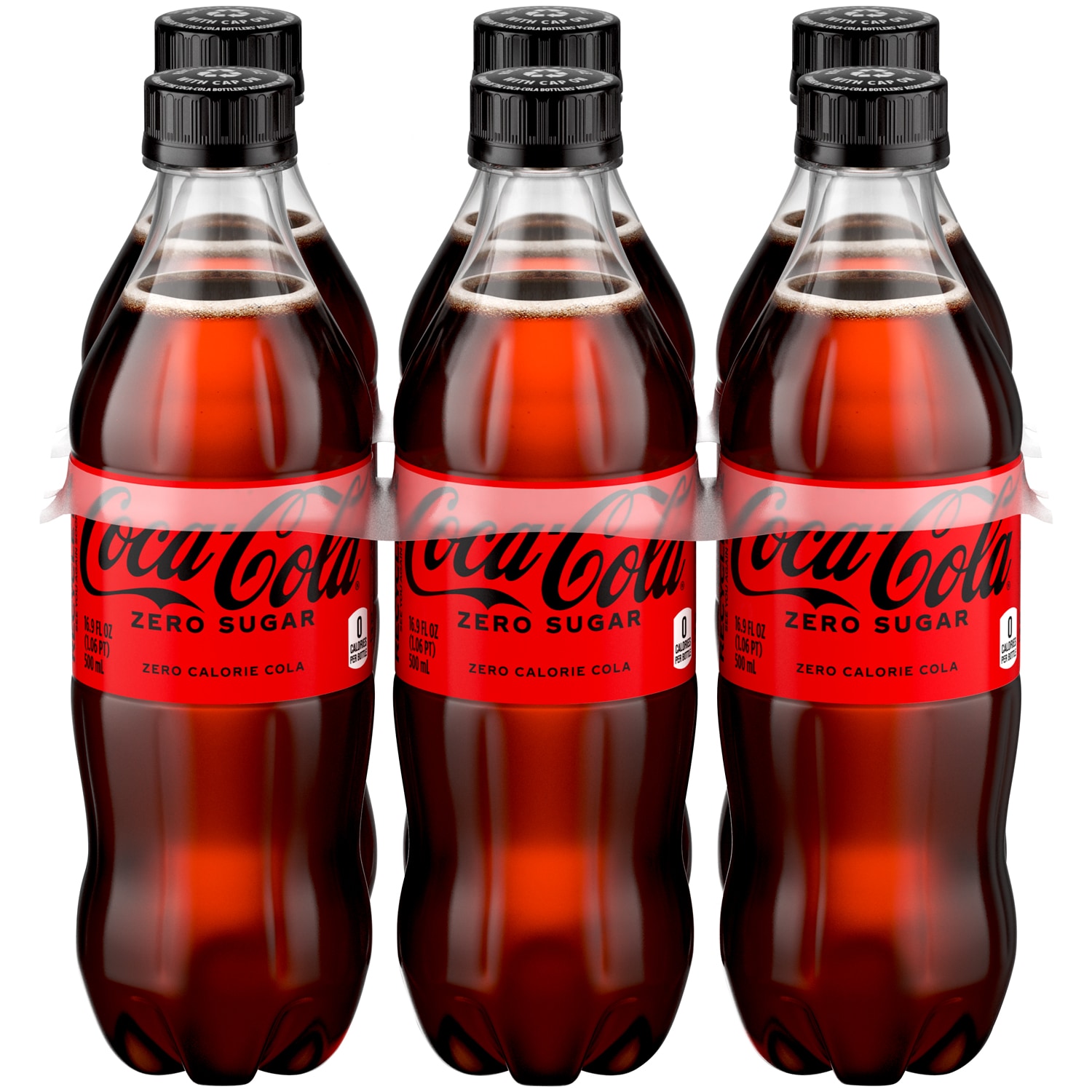 Coca-Cola Zero Sugar Cola, Plastic Bottles